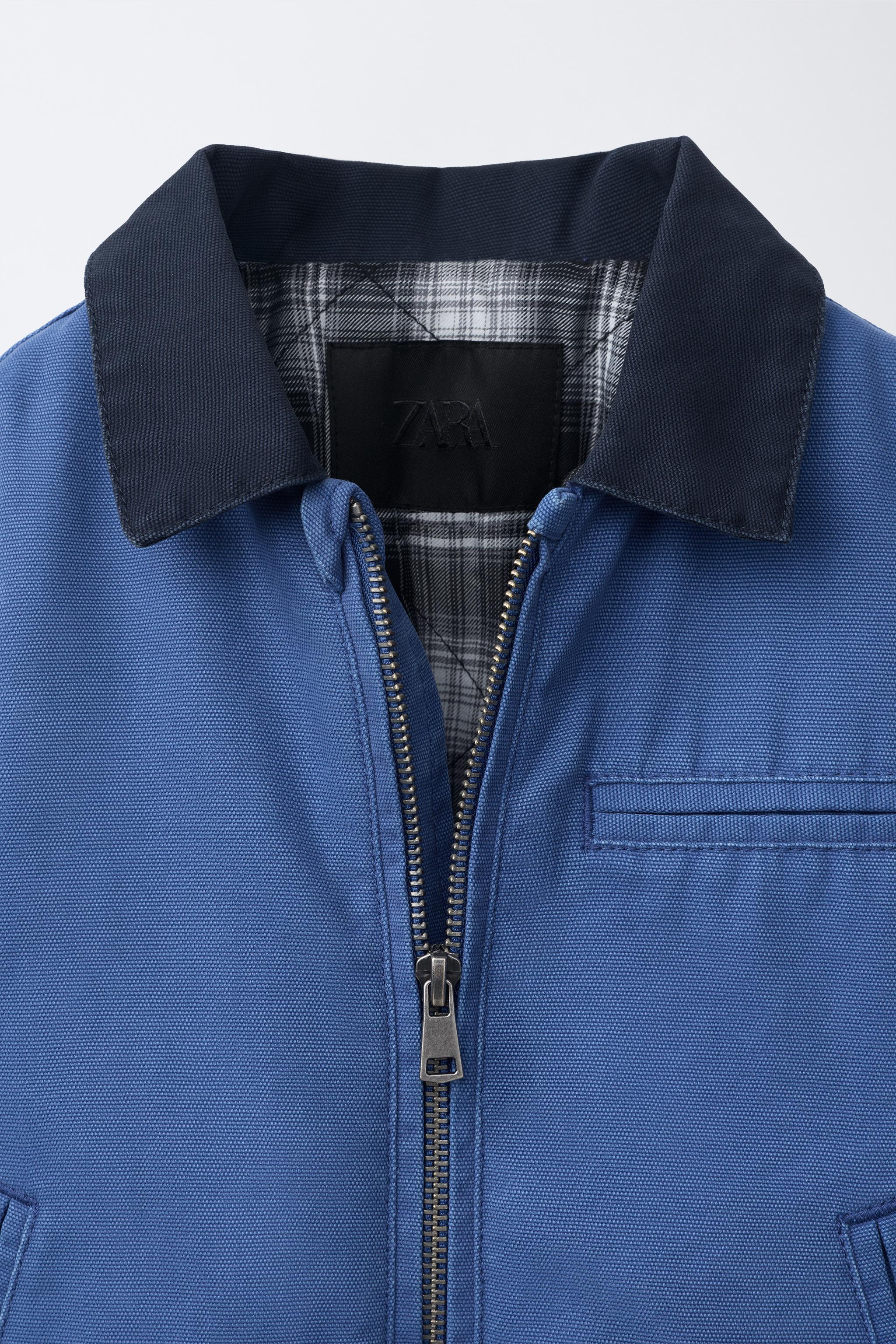 CONTRAST COLLAR JACKET