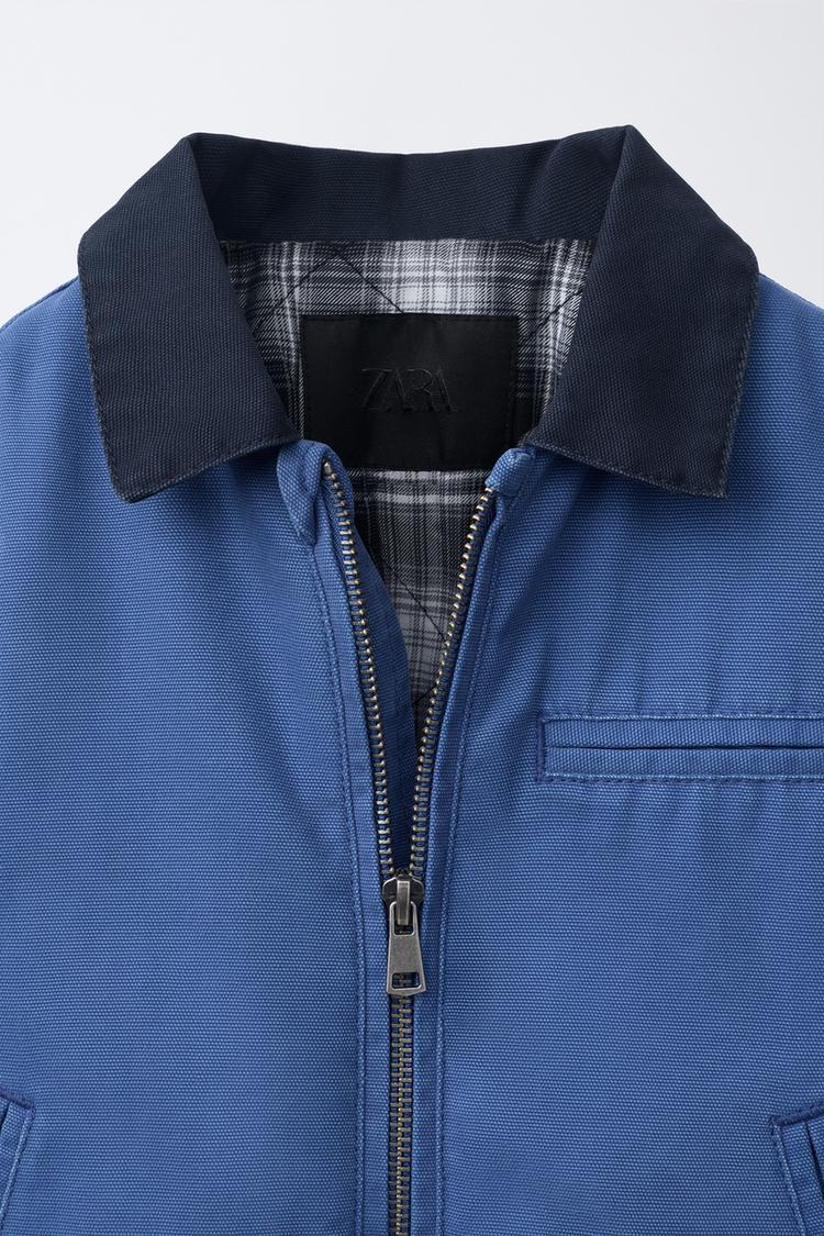Chaqueta con cuello contrastante 4