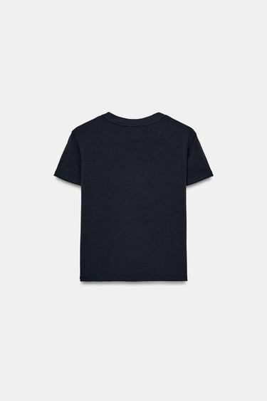 BEAR SHORT SLEEVE T-SHIRT - Dark navy by Zara - Image 4