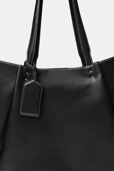 SAC SHOPPER AVEC PINCE - Noir de Zara - Image 8