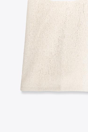 T-SHIRT CAPE RUSTIQUE - Beige clair de Zara - Image 5