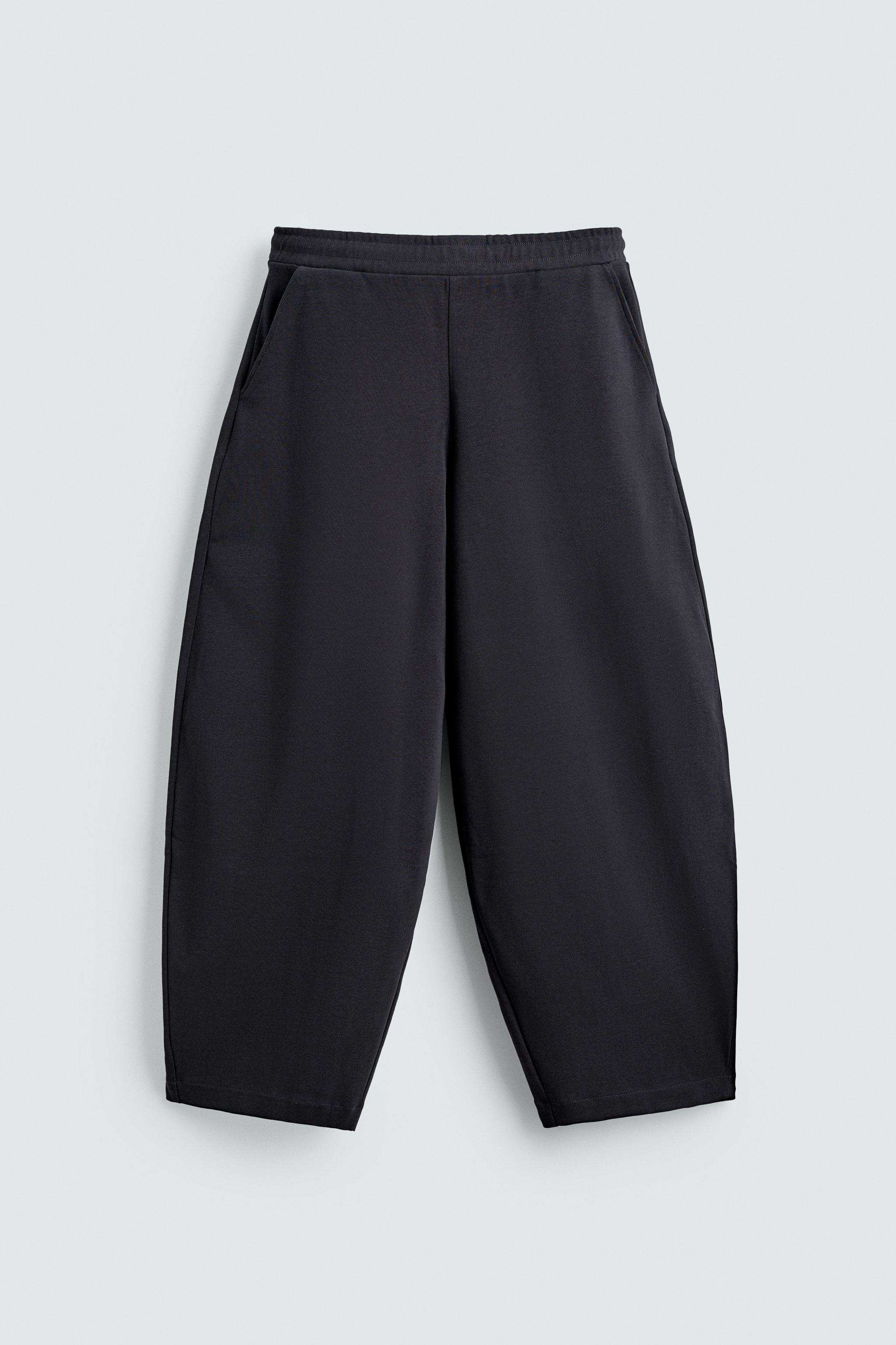 PANTALON JOGGER COUPE BALLON STRUCTURE CÔTELÉE