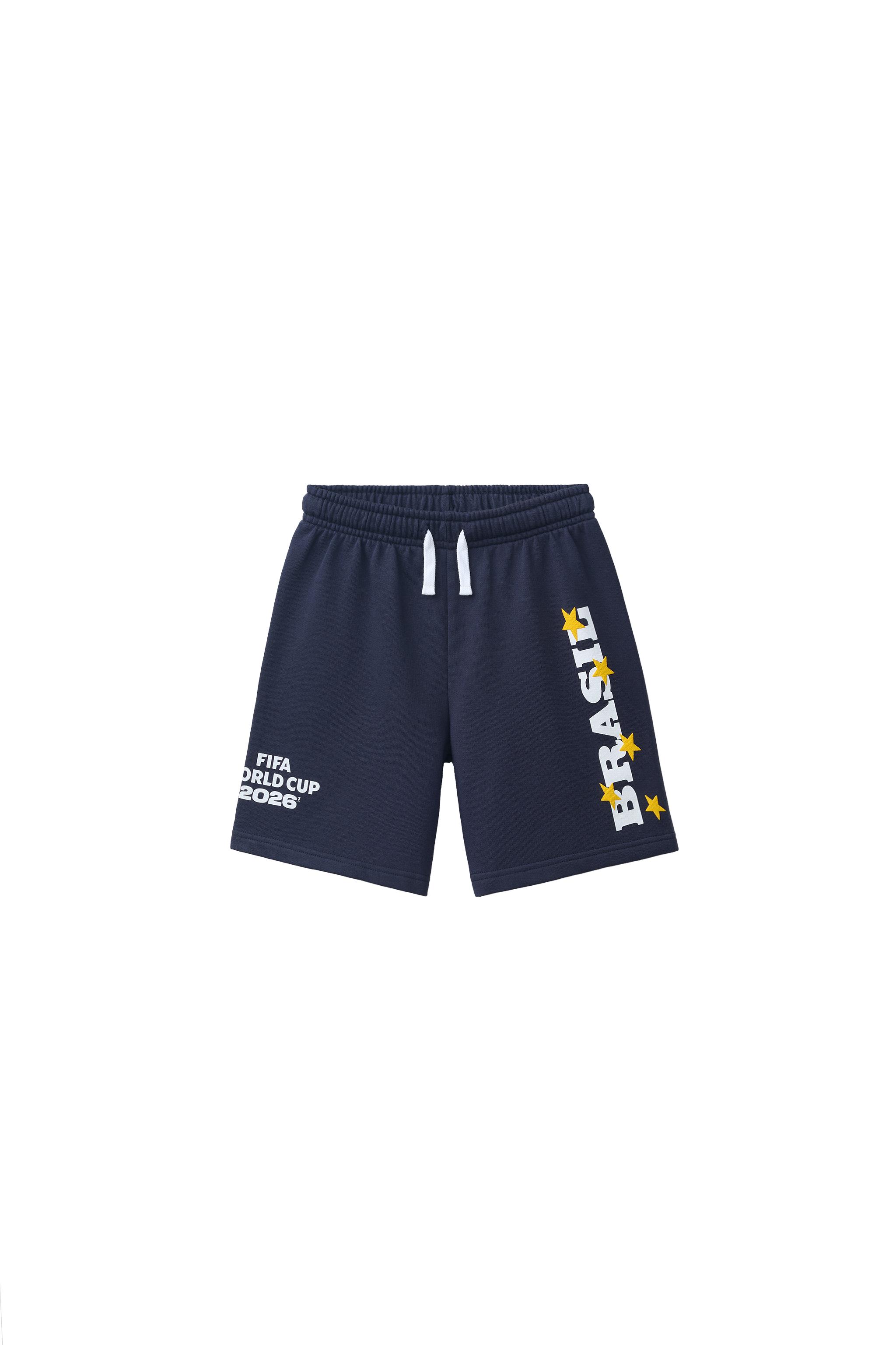 BRAZIL FIFA WORLD CUP ™ 2026 PRINT SHORTS - navy | ZARA United States