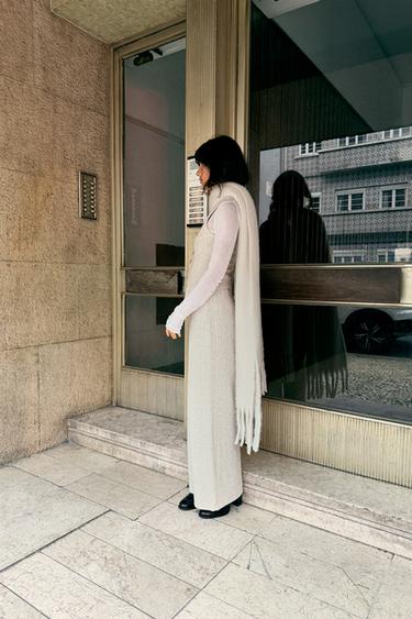 PANTALON STRUCTURÉ - Écru de Zara - Image 2