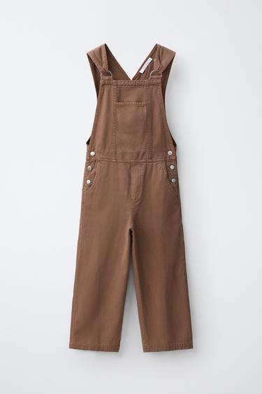 ДОВГИЙ ЛЛЯНИЙ КОМБІНЕЗОН - Карамельний Zara