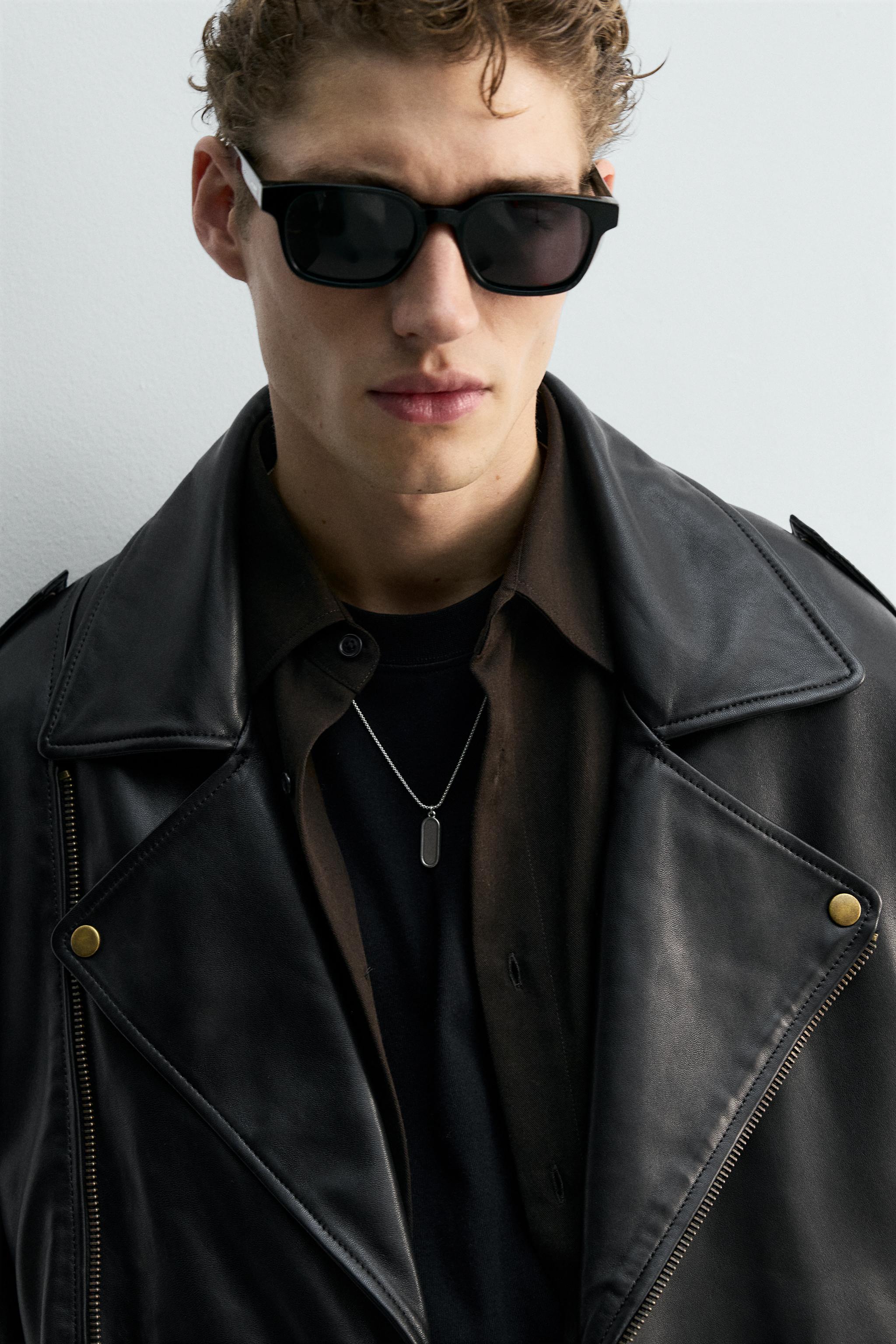 ZARA ブラックレザージャケット ZARA】フェイクレザージャケット ブラック | 6318/410/800 (ZARA