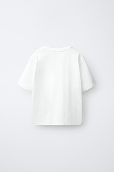 T-SHIRT DÉCOR CLOUS - Blanc de Zara - Image 1