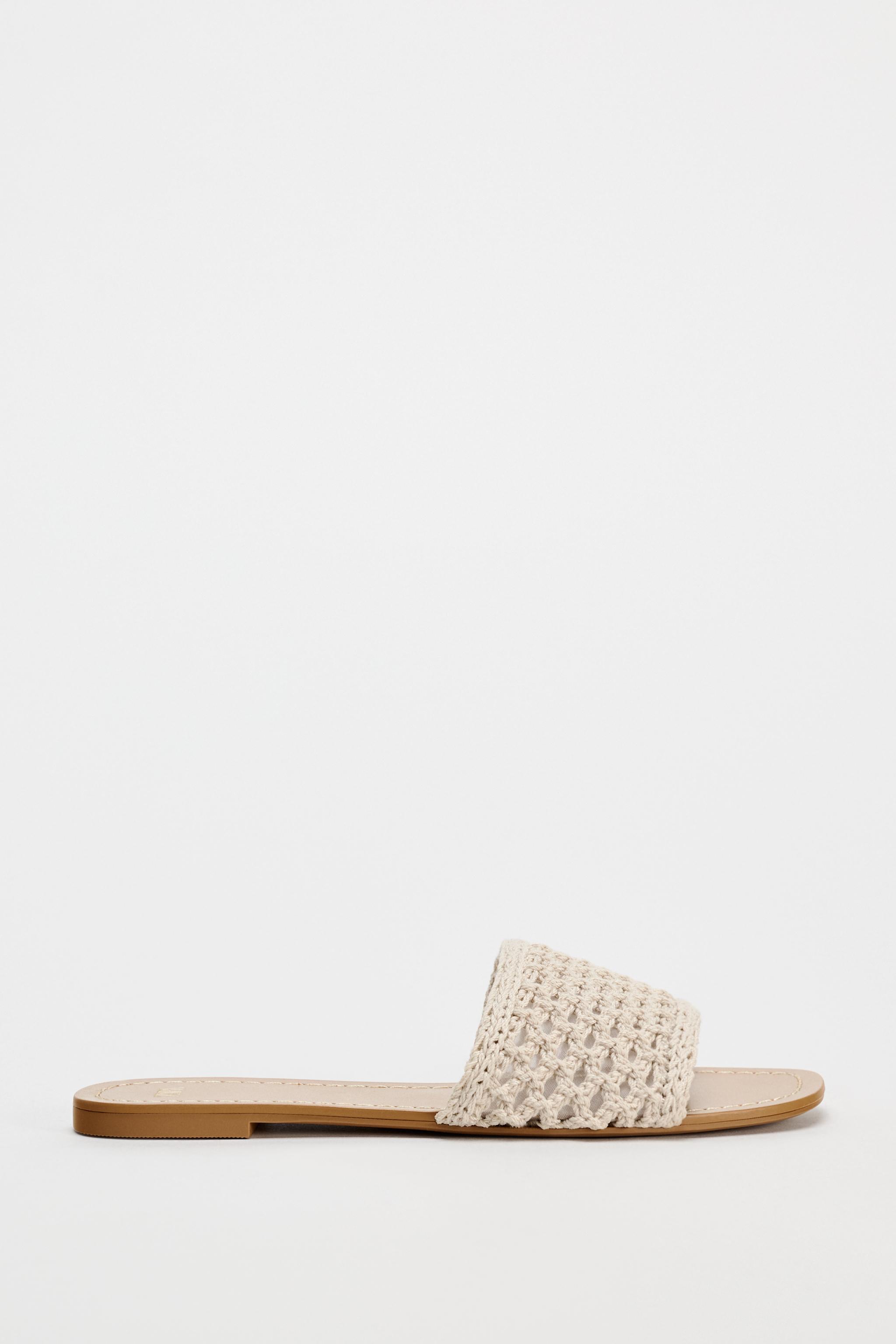 Zara fashion raffia sandals