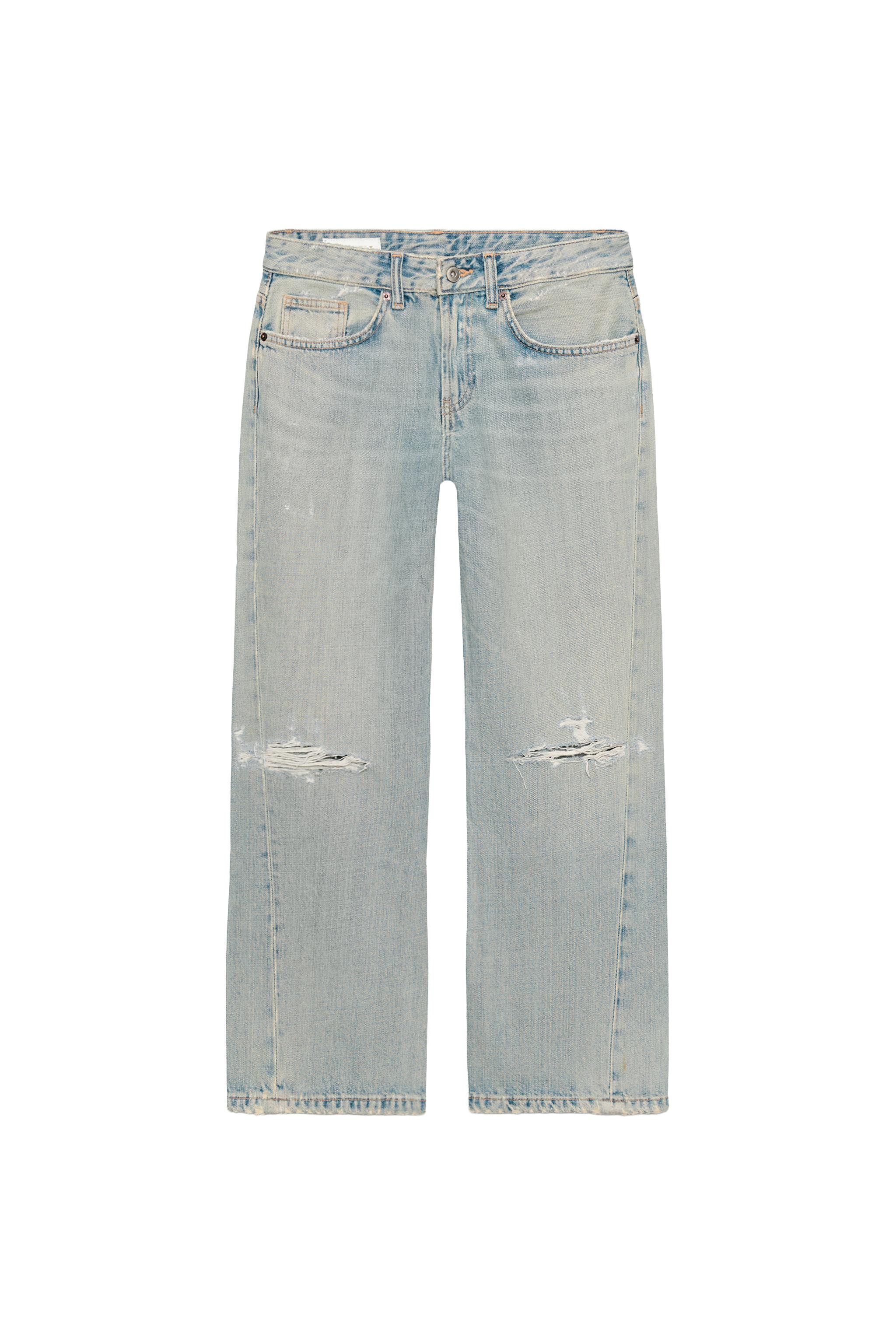 SHIFTED CROPPED FIT TIRO MEDIO ROTOS TRF JEANS
