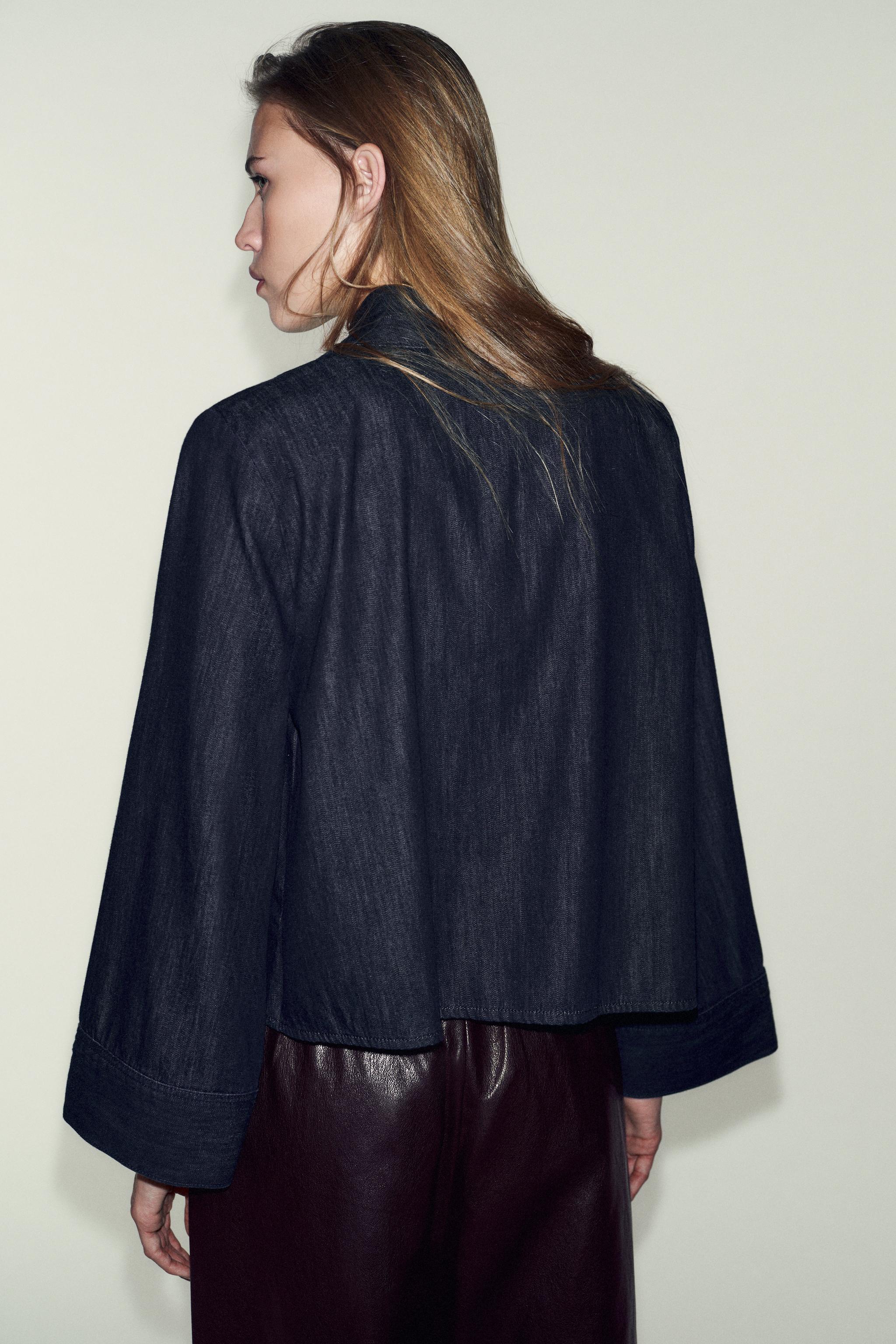 Z1975 DENIM HIGH COLLAR SHIRT