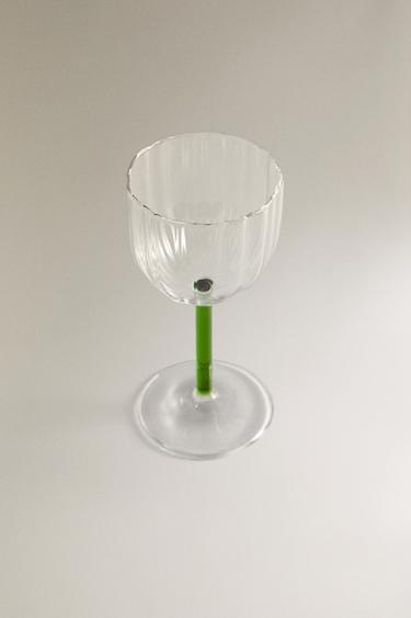 VERRE BOROSILICATE TIGE COULORÉE - Vert de Zara - Image 1