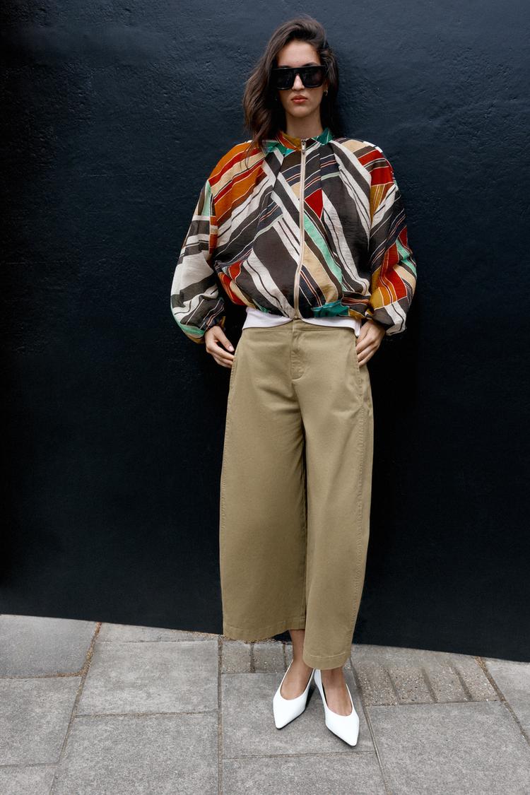 PRINTED BOMBER JACKET