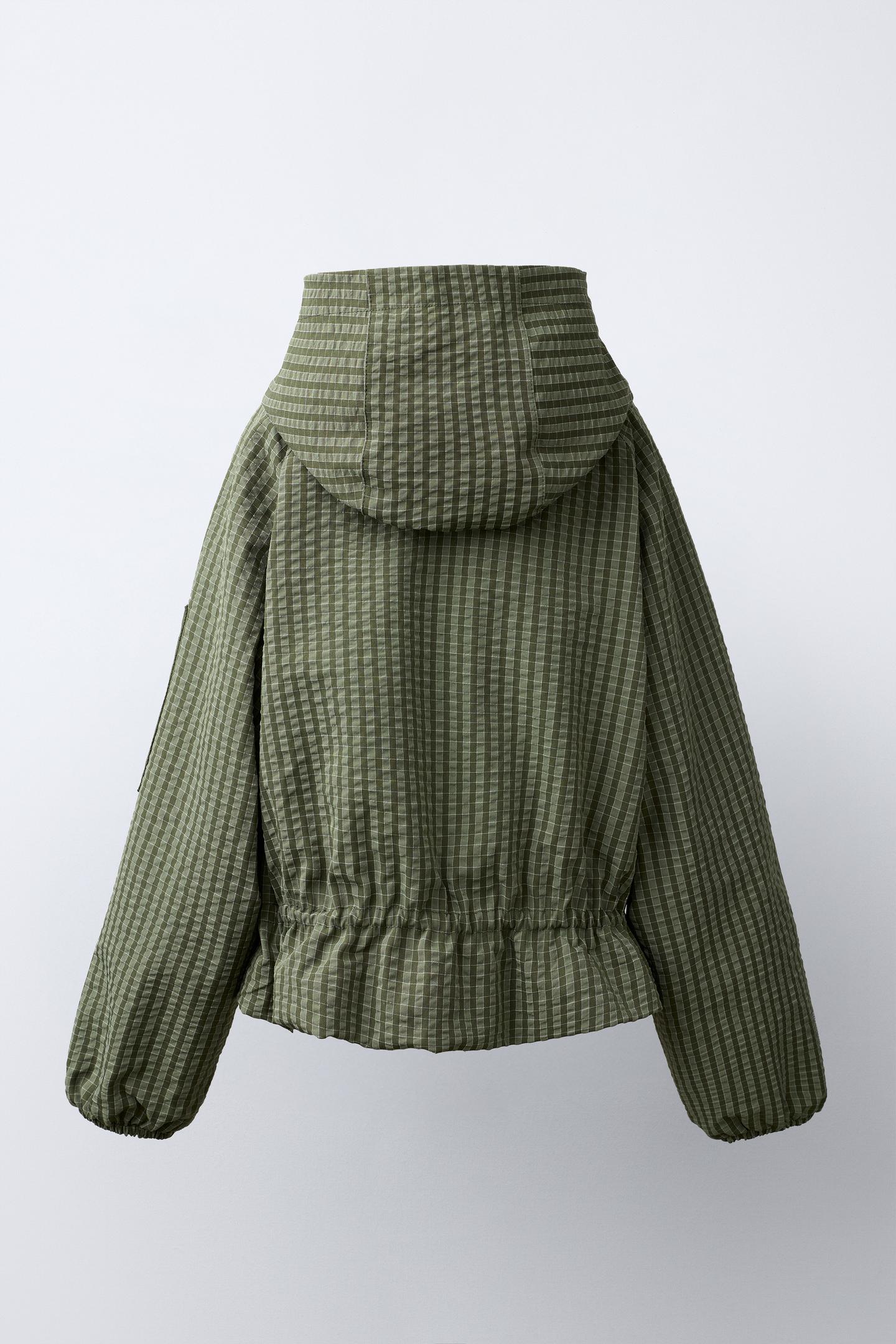 Детская куртка Zara Technical Water-Repellent Softshell, цвет: Зелёный — фото 5