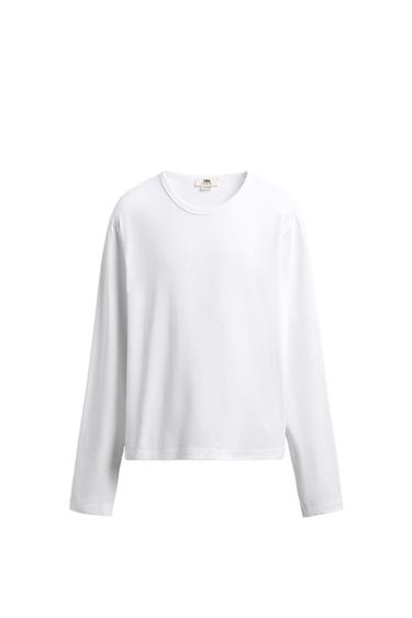 Zara LONG SLEEVE T-SHIRT - White