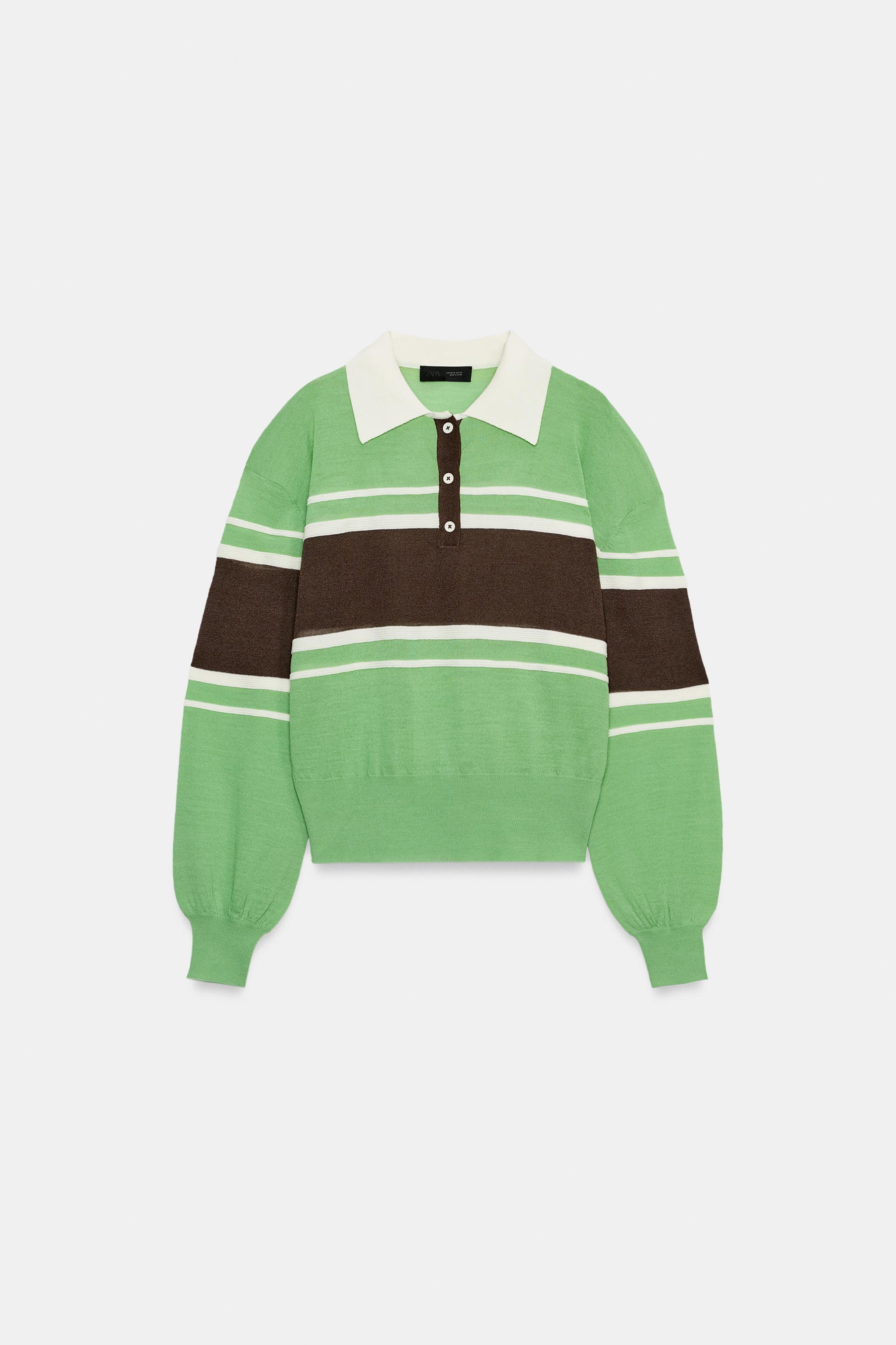 STRIPED KNIT POLO