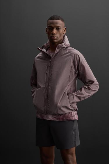 REFLECTIVE WINDBREAKER JACKET - Purple by Zara