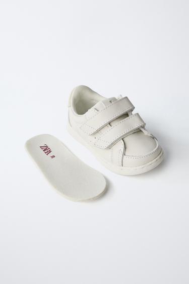 BAREFOOT LEATHER STRAP TRAINERS - White by Zara - Image 7