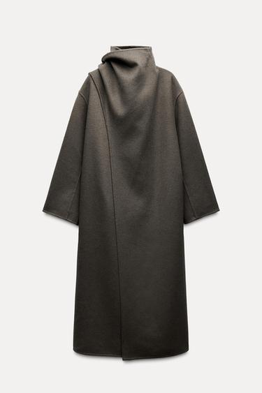 ZW COLLECTION DLOUH KABT S LOU Z VLNN SMSI - Tmavoed od Zara