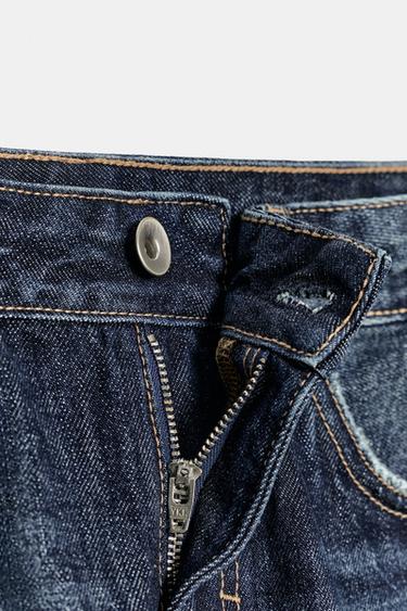 JEAN TRF DROIT TAILLE BASSE - Bleu marine de Zara - Image 9