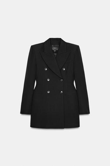 ROBE BLAZER CROISÉE ZW COLLECTION - Noir de Zara - Image 4