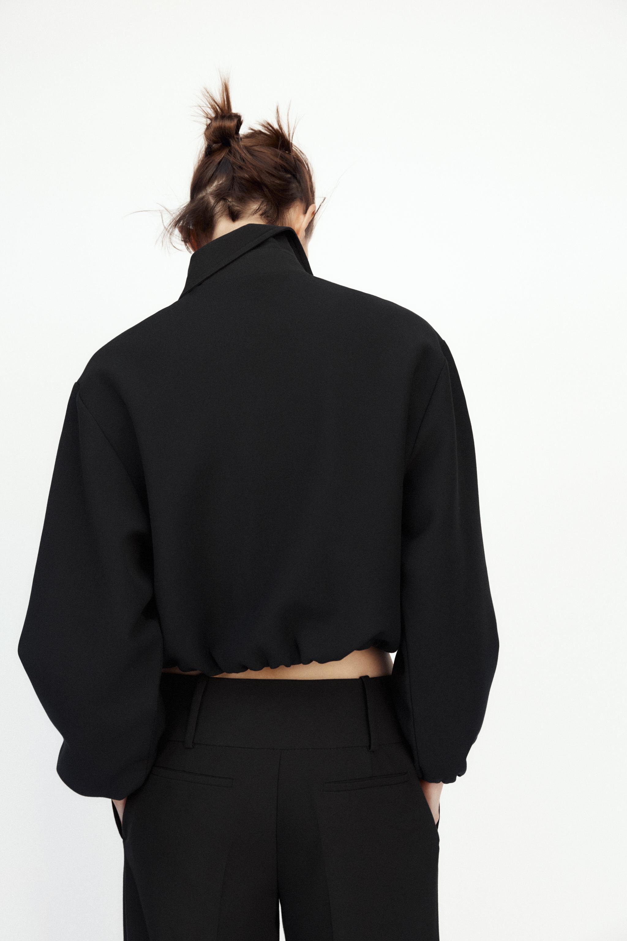 ZARA ショートパフジャケット 8372/026 ショートパフジャケット - ブラック | ZARA Japan / 日本