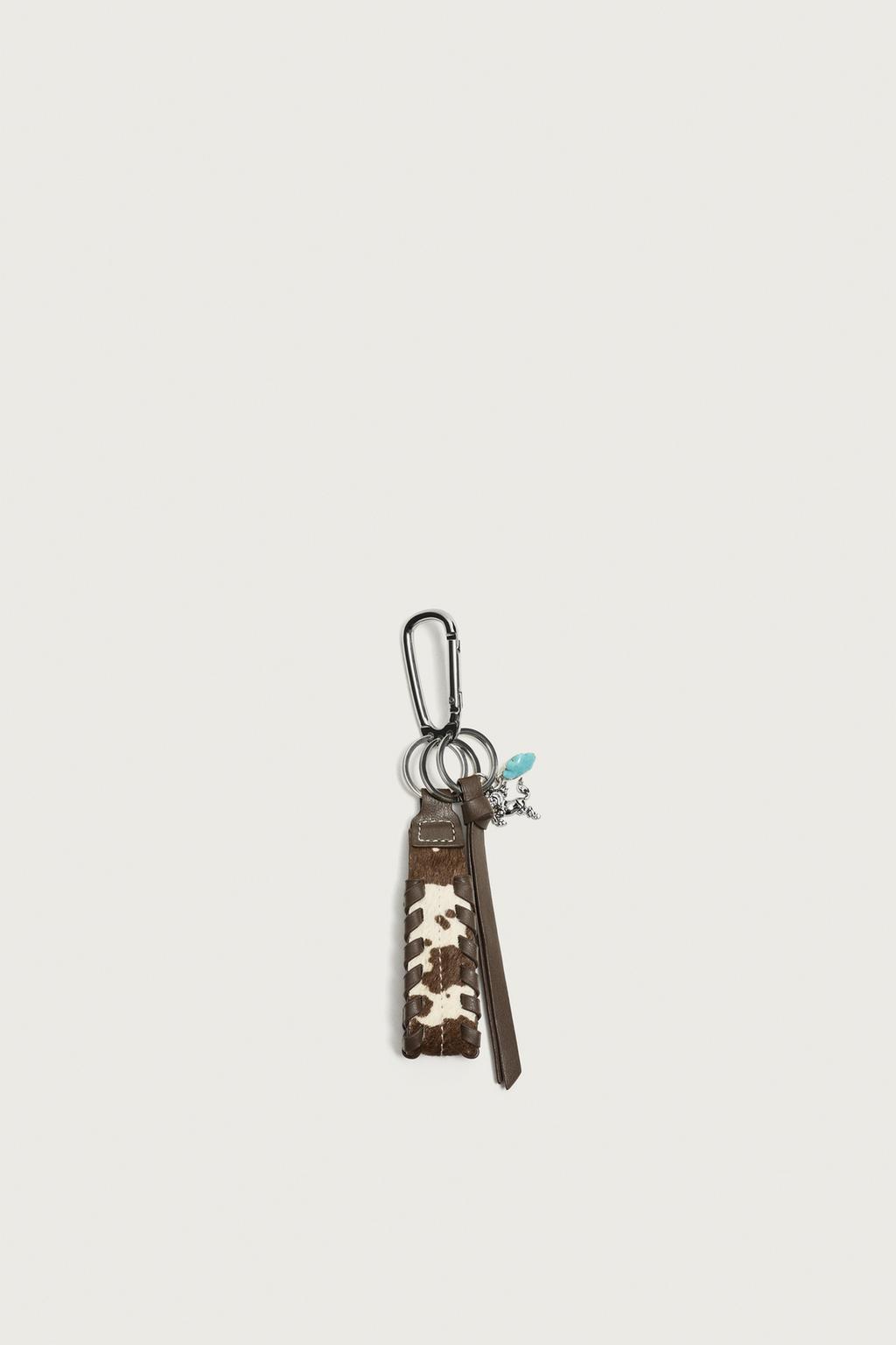 Leather Keychain — Men's