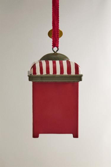 FATHER CHRISTMAS LETTER BOX CHRISTMAS TREE DECORATION - Red by Zara - Image 3