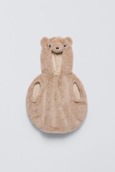 FAUX FUR BEAR COSTUME - Light brown by Zara - Image 0