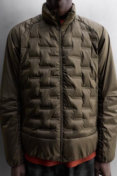 RUNNING PUFFER JACKET 80% DOWN - 20% FEATHER - Dark brown by Zara - Image 4
