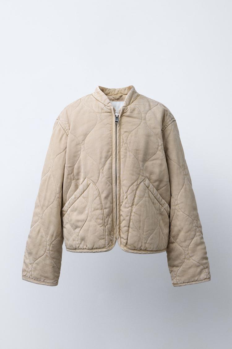 Steppjacken Zara Jacken Zara Damen FLIESSENDE STEPPJACKE