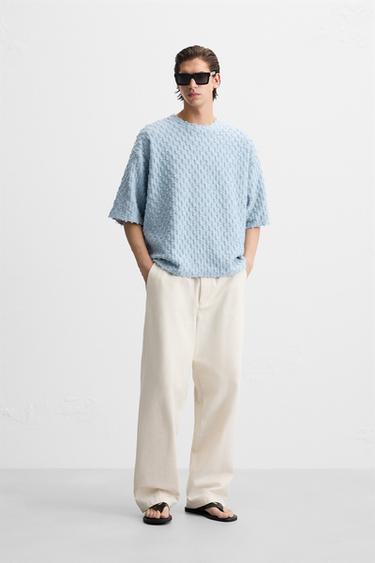 SUDADERA ESTRUCTURA - Celeste de Zara - Imagen 0