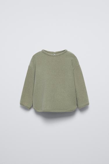 Zara SOFT TOUCH TOP - Mid-green - Image 0