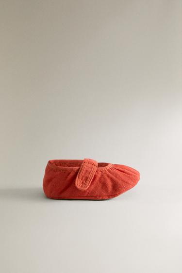Zara FABRIC BOOTIES - Pink
