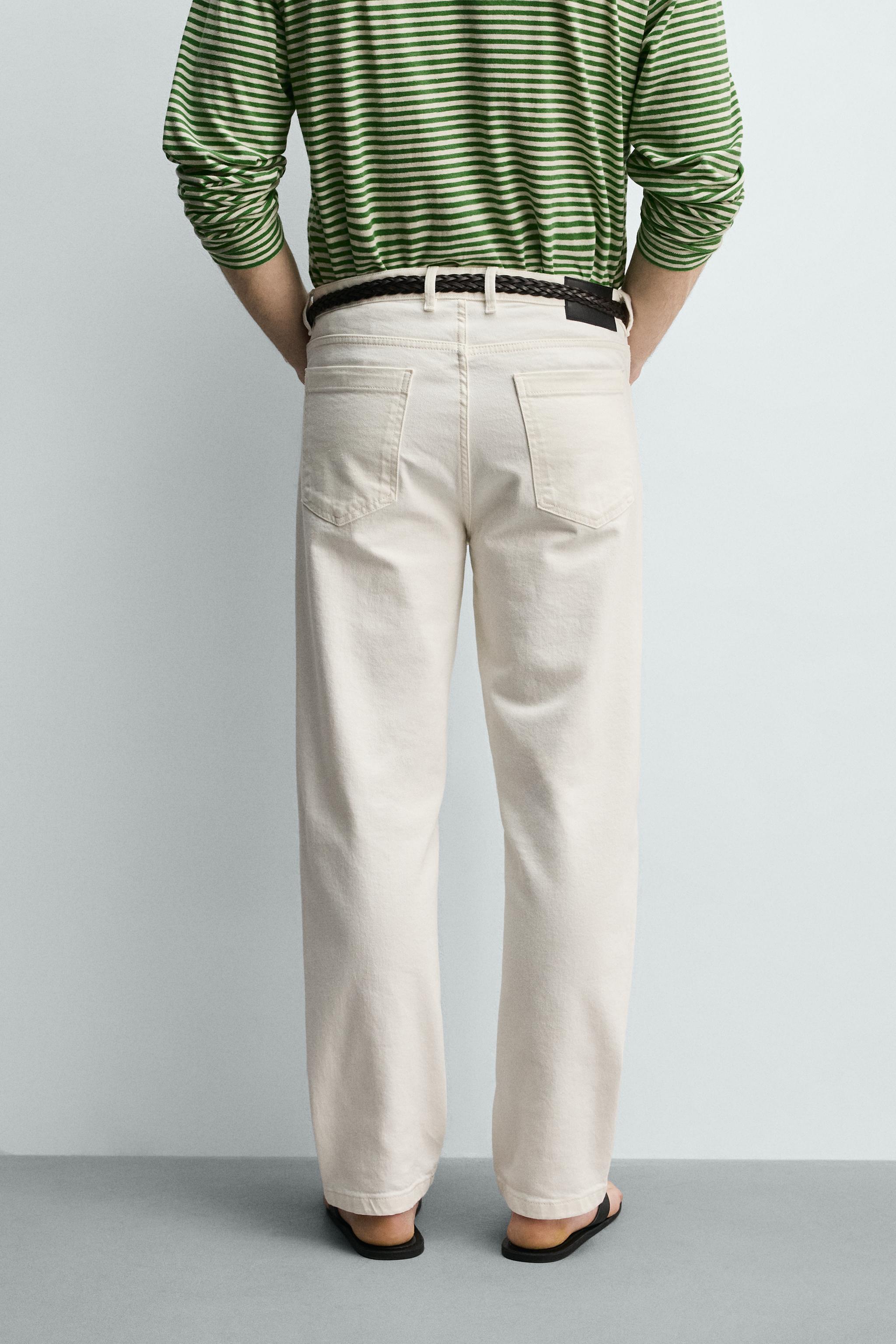 LOW-RISE STRAIGHT FIT PANTS