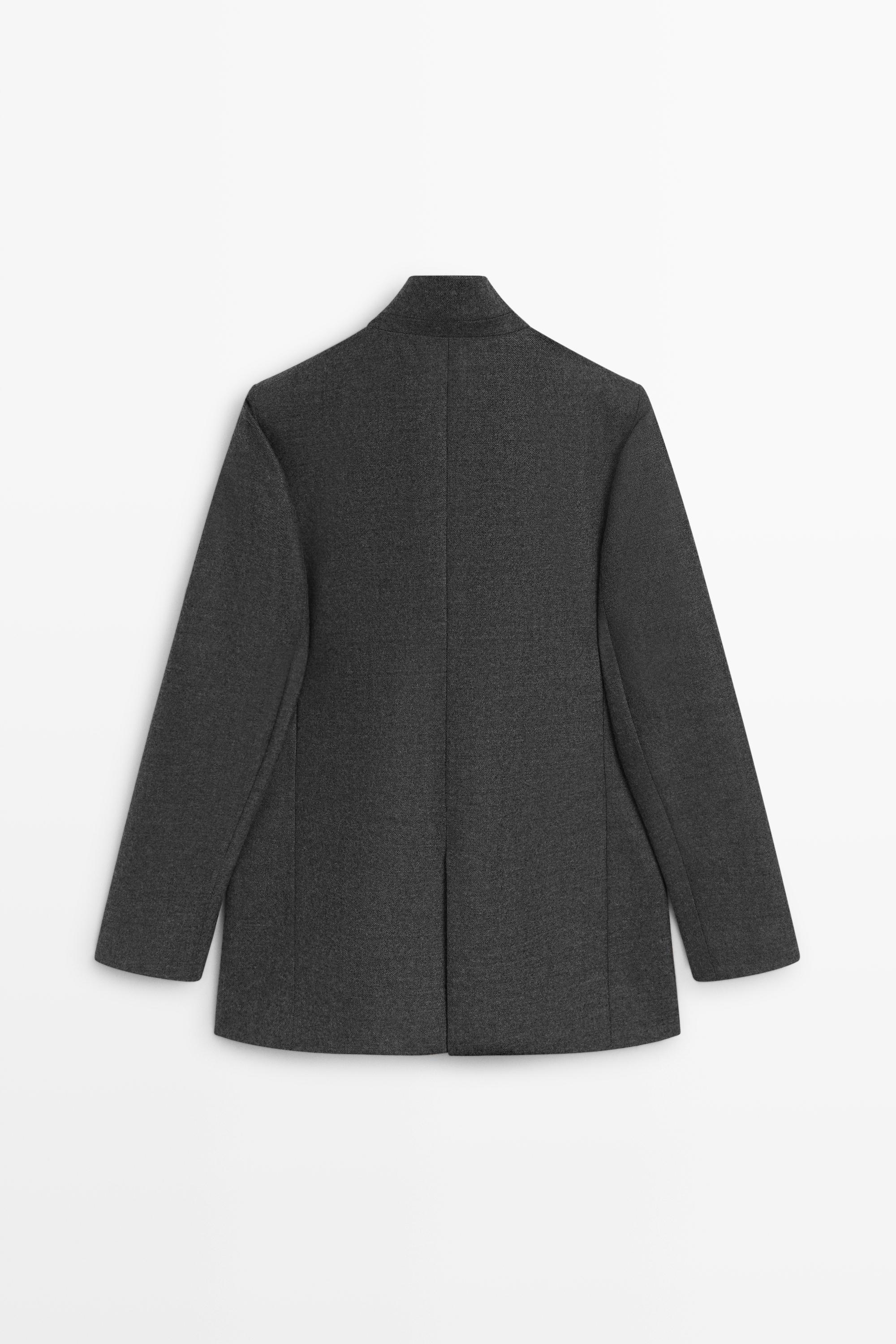 Veste de costume en flanelle 100 % laine