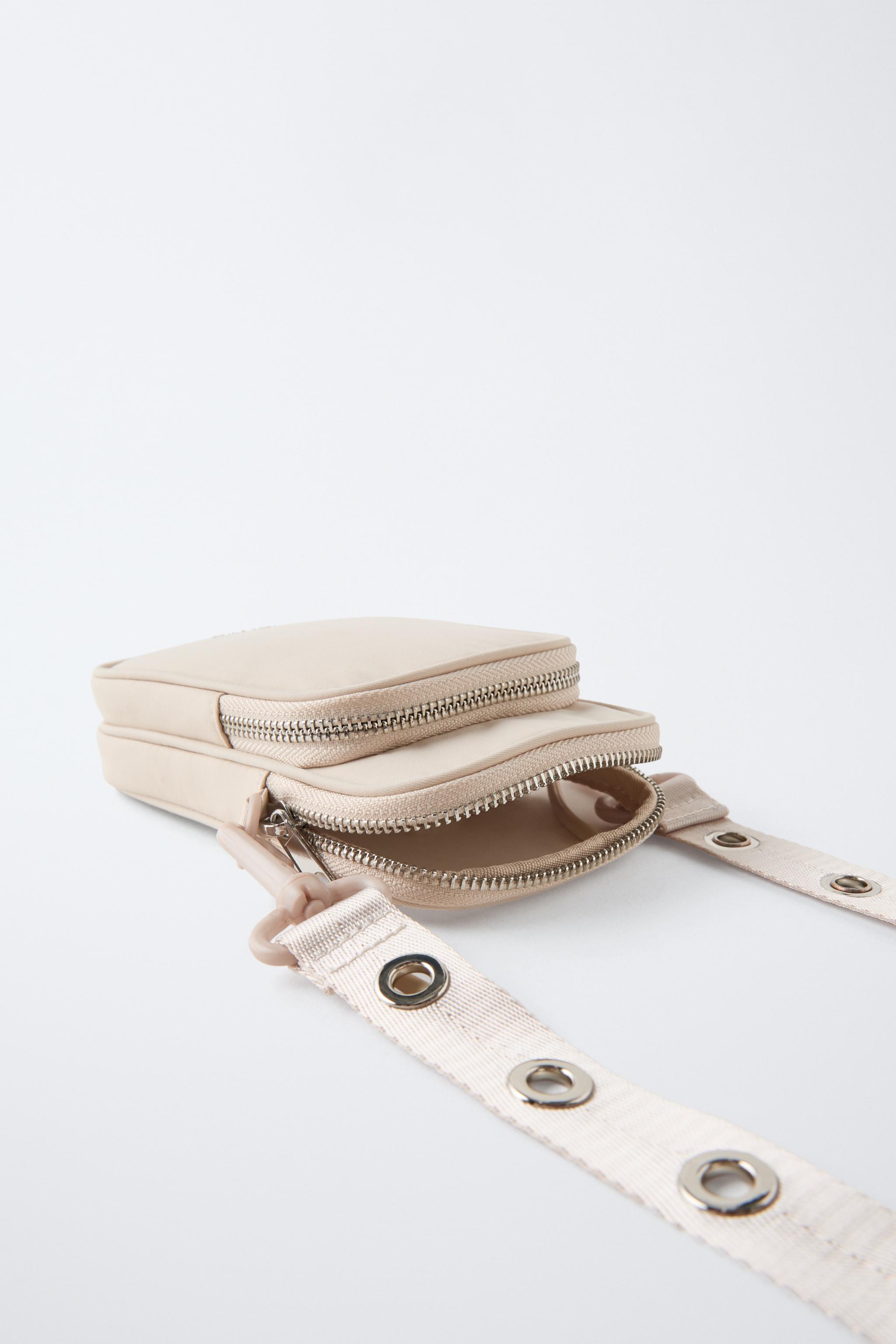 STUDDED CELL PHONE BAG - Off White | ZARA Canada
