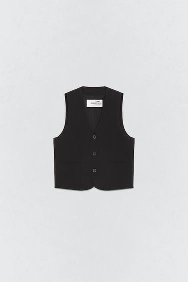 SOSHIOTSUKI x ZARA SUIT WAISTCOAT - Brown / Taupe by Zara