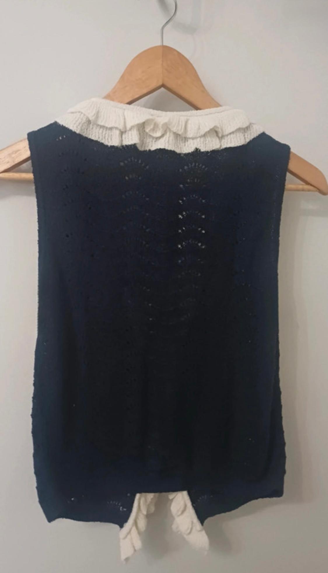 CONTRAST RUFFLE TOP - Image 2