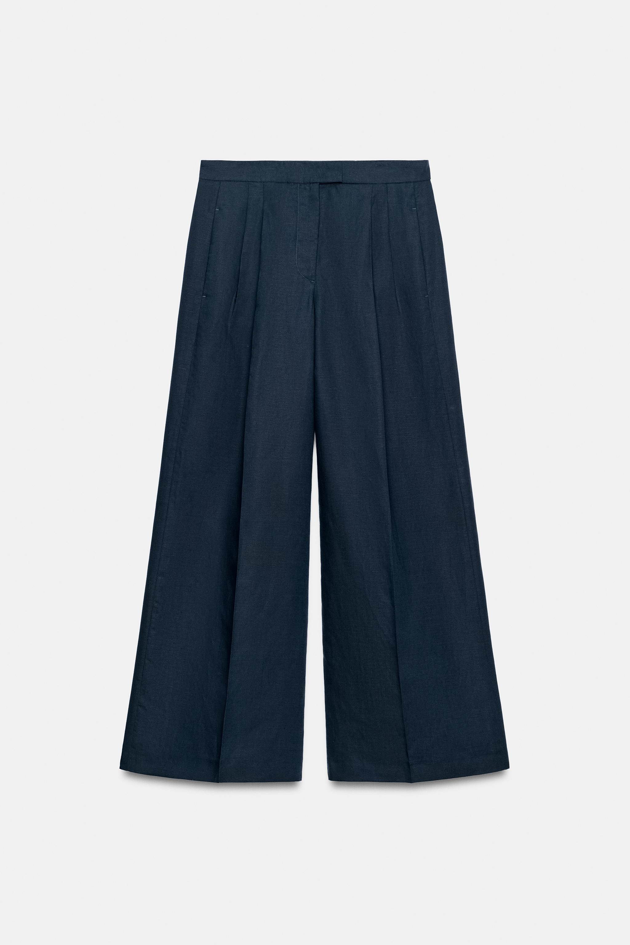 ZW COLLECTION STRAIGHT-LEG PLEATED TROUSERS