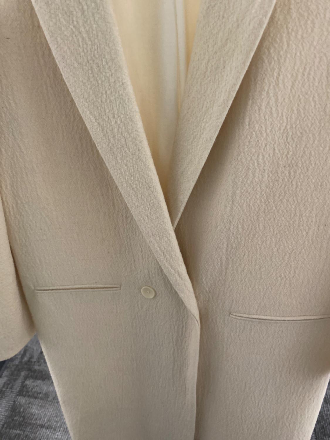 MINIMALIST WOOL BLEND COAT ZW COLLECTION - Image 3