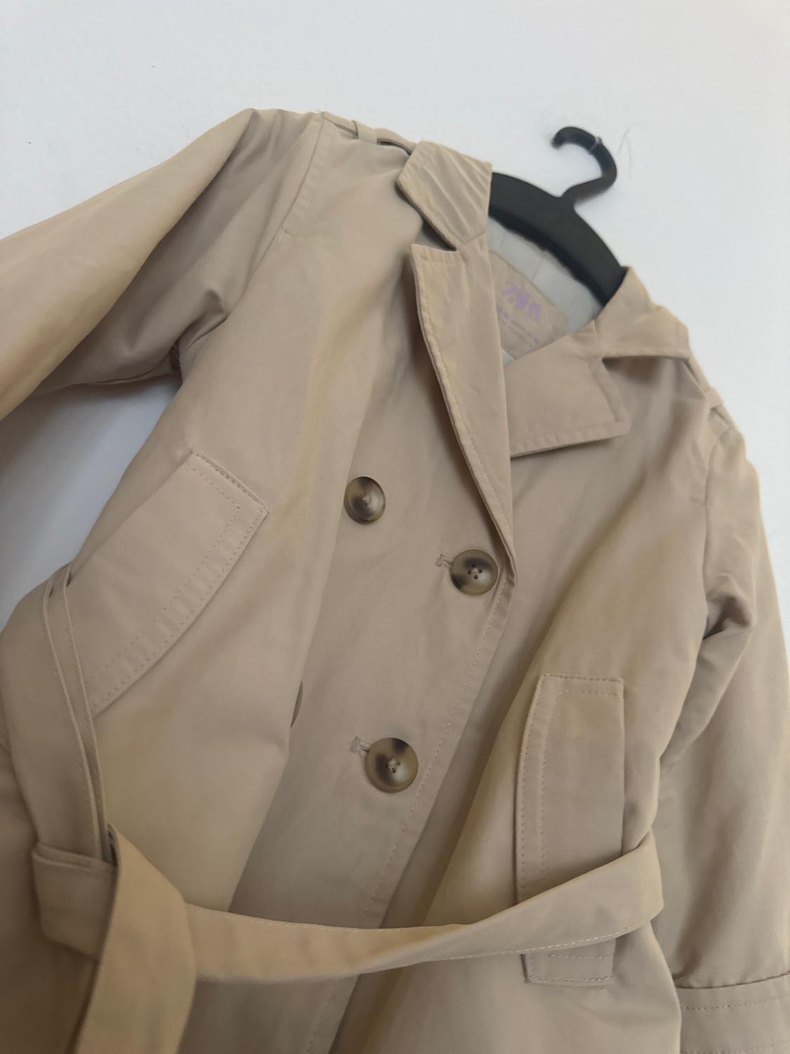 QUILTED TRENCH COAT WITH BELT - Image 3
