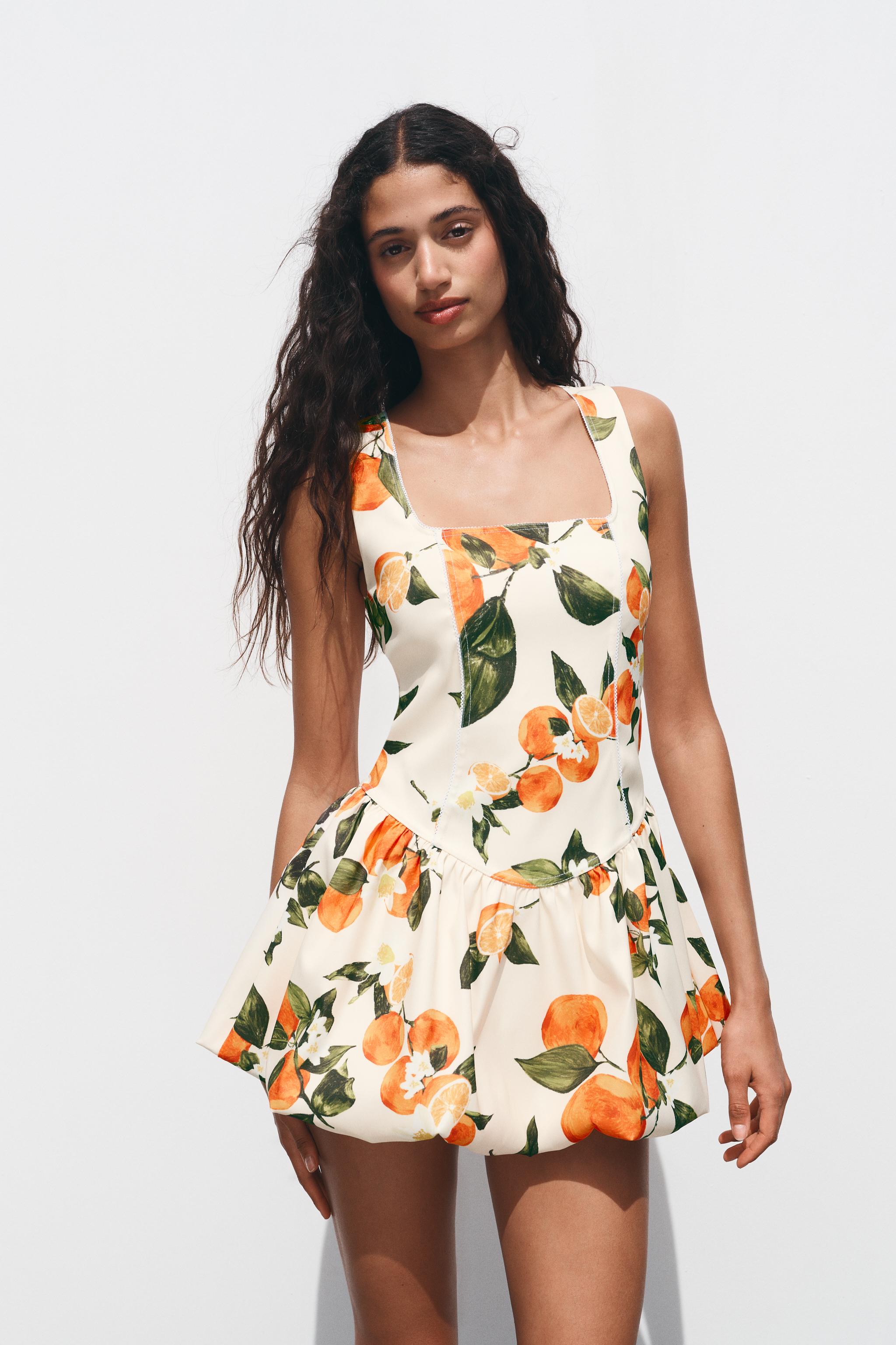 ZARA プリント柄ショートワンピース 0085/190 プリント柄ショートワンピース - 089 | ZARA Japan / 日本