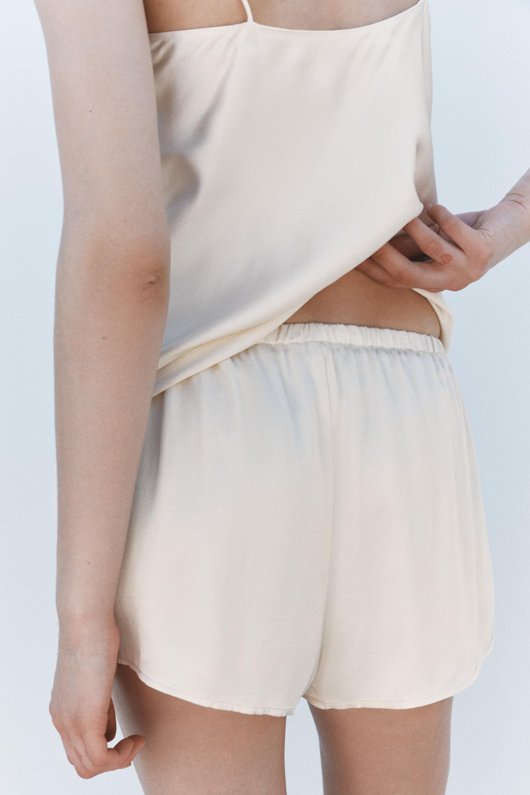 LIMITED EDITION SATIN EFFECT CAMISOLE - Oyster-white | ZARA