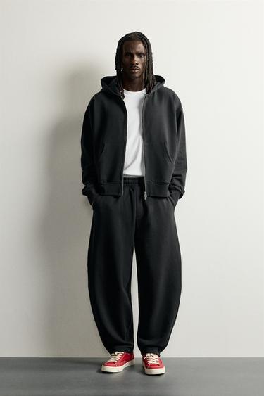 BASIC BALLOON FIT JOGGERS - Black by Zara