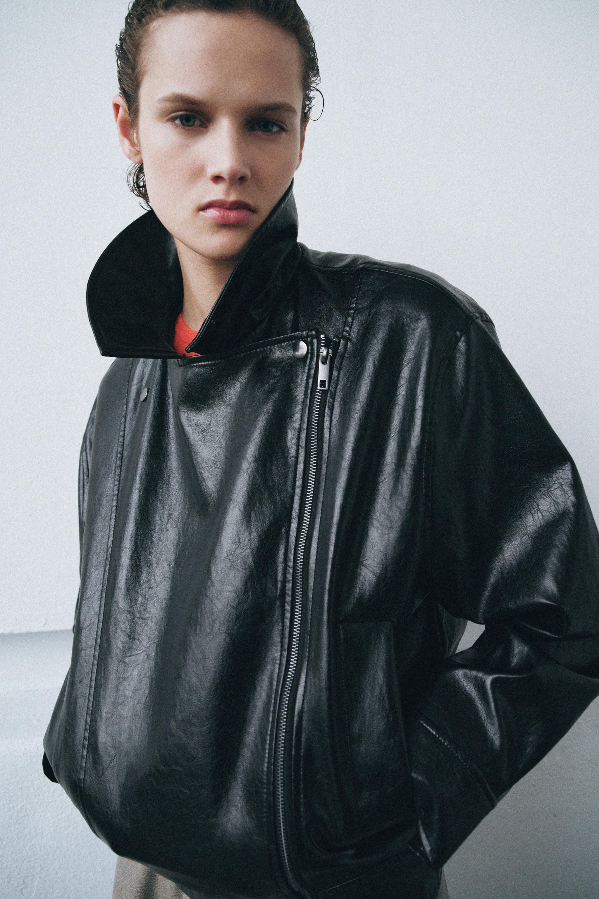 ZW COLLECTION FAUX LEATHER JACKET