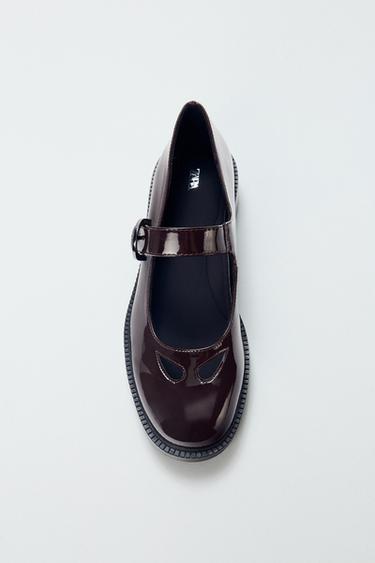 MARY JANE PLATFORM - Bordeauxrød fra Zara