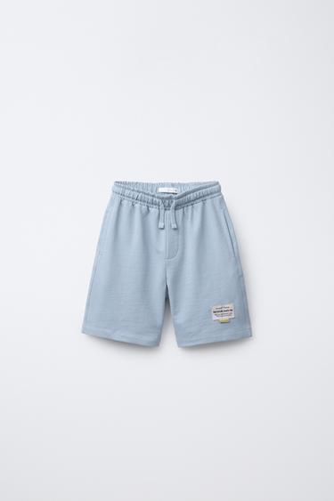 SLOGAN T-SHIRT AND BERMUDA SHORTS SET - Light blue by Zara - Image 4