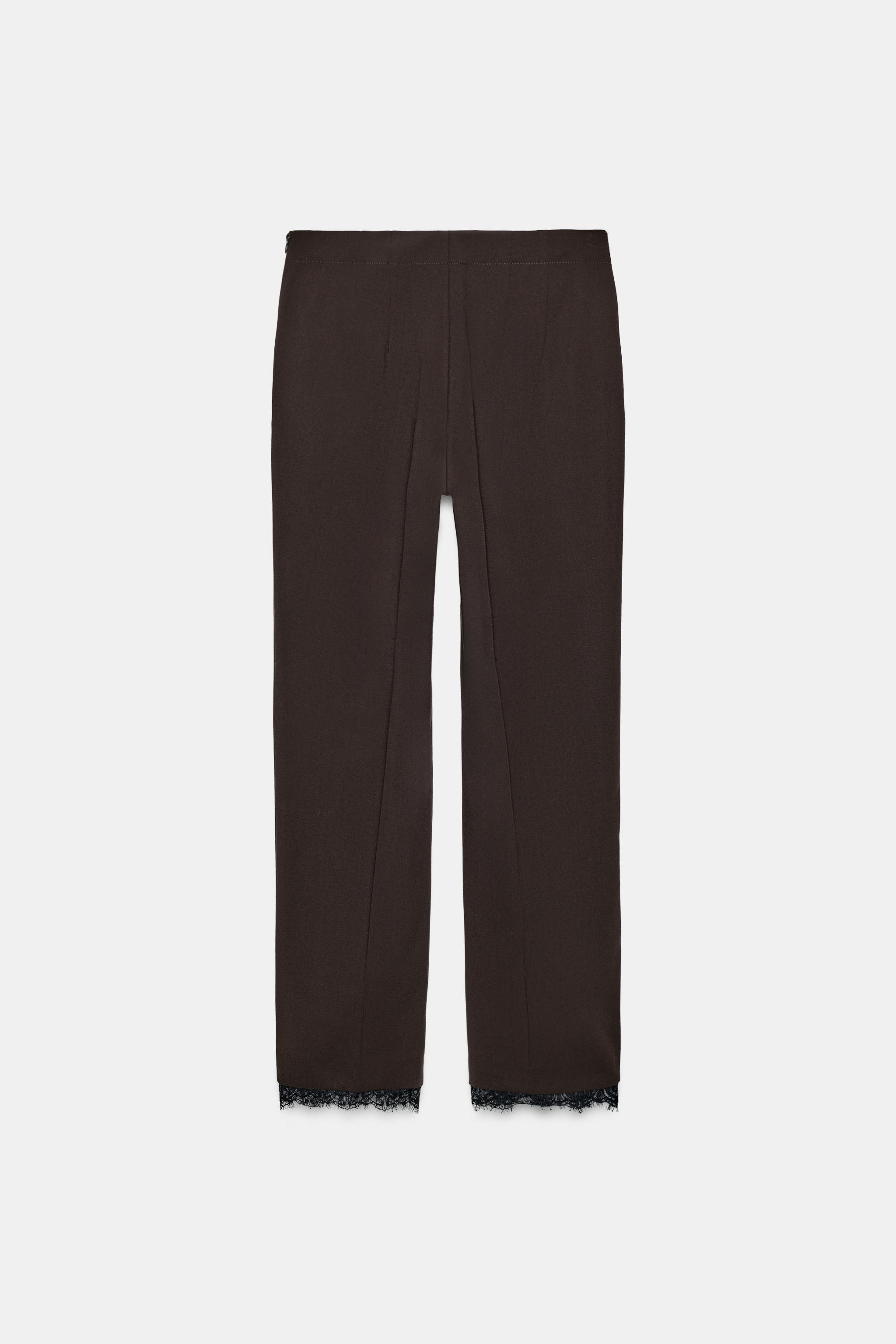 PANTALON CROPPED DENTELLE