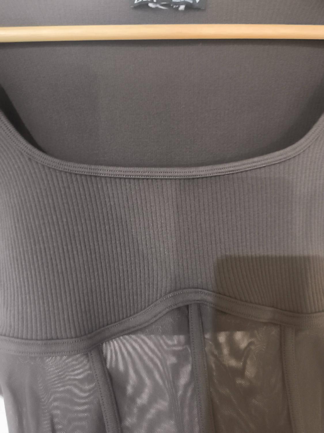 SEAMLESS TULLE CORSETRY-INSPIRED BODYSUIT - Image 4