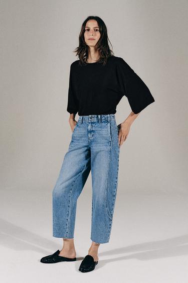 JEANS Z1975 BARREL - Azul medio de Zara